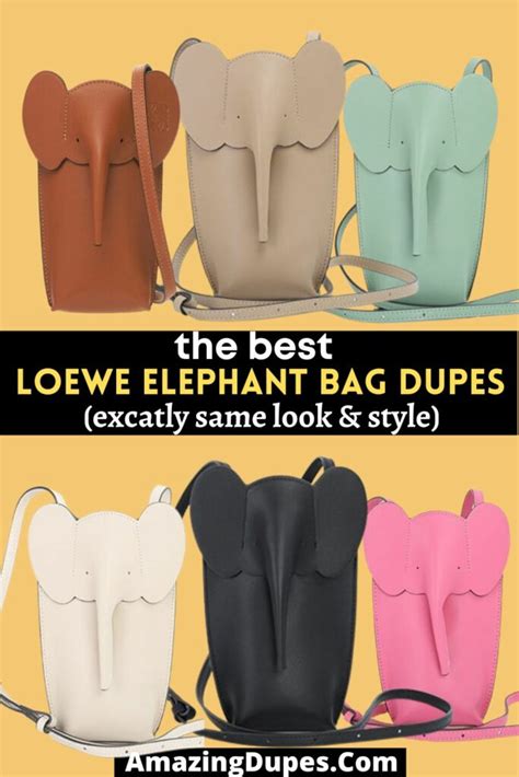 loewe elephant bag dupe